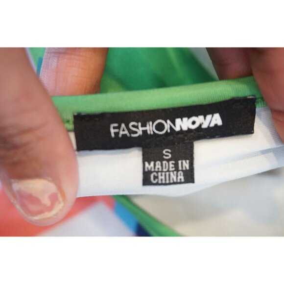 Fashion Nova Sleeveless Striped Bodysuit, Size S - Picture 4 of 6